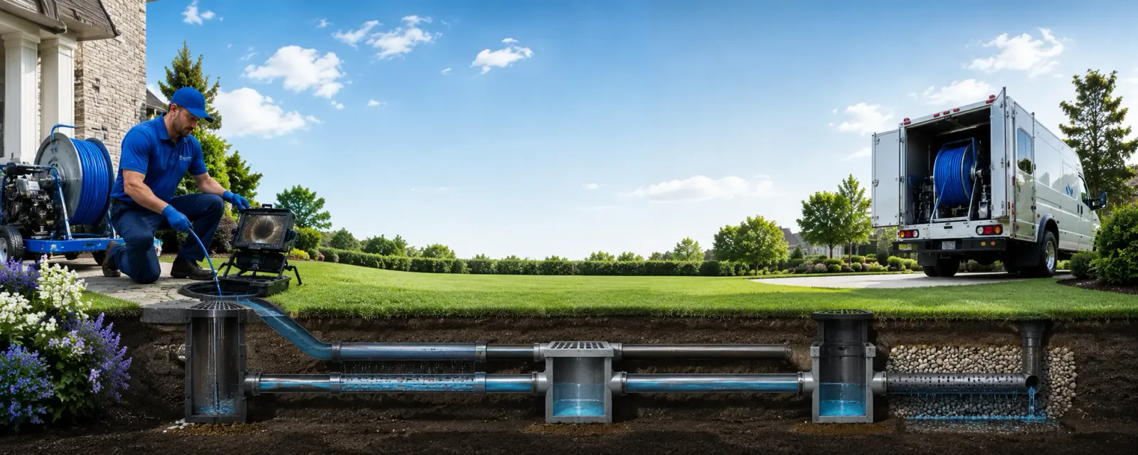 Outdoor drain cleaning information for Millersview, TX